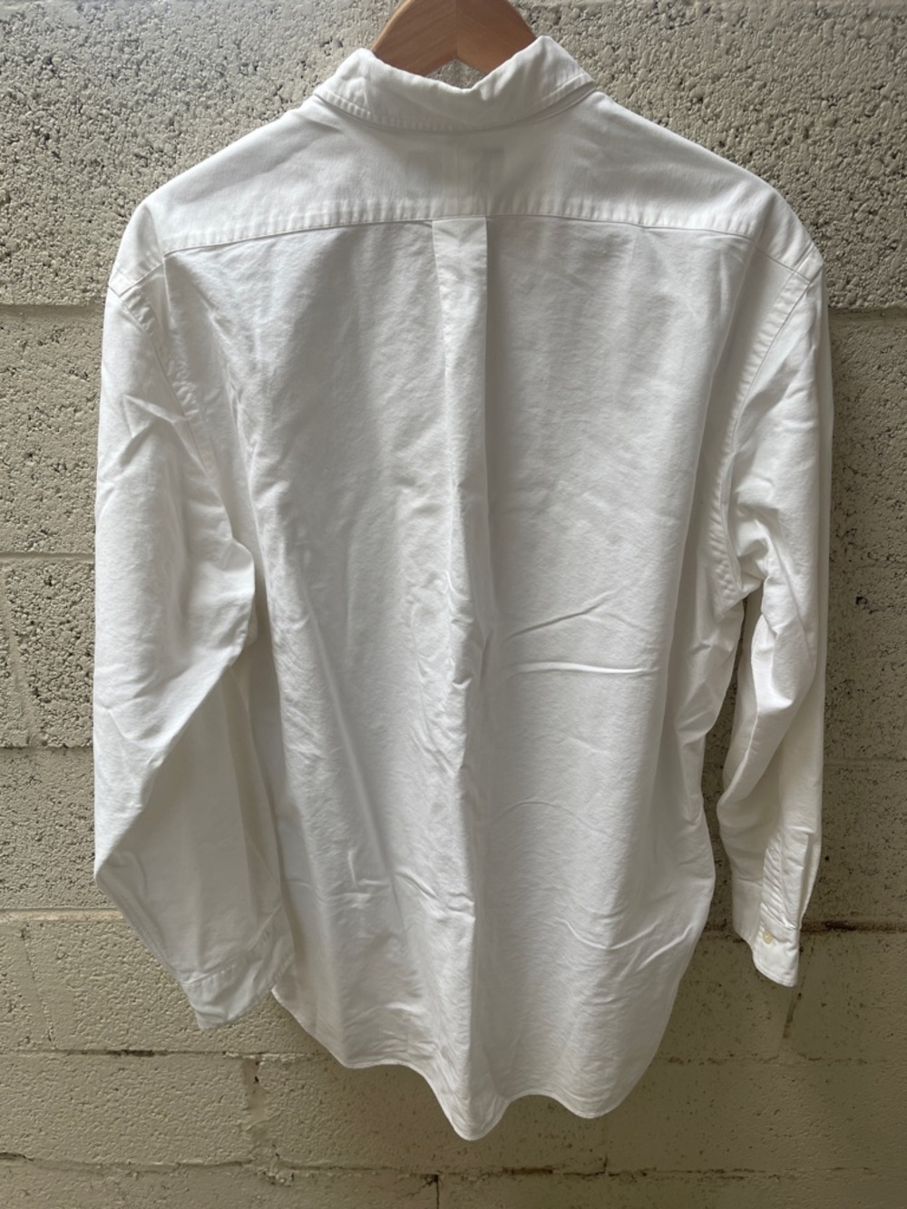 Ralph Lauren Men's White Button-Down Oxford Shirt with Polo Pony Logo - Picture 4 of 4